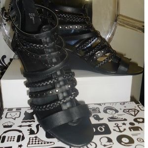 Embellished Gladiator Wedge